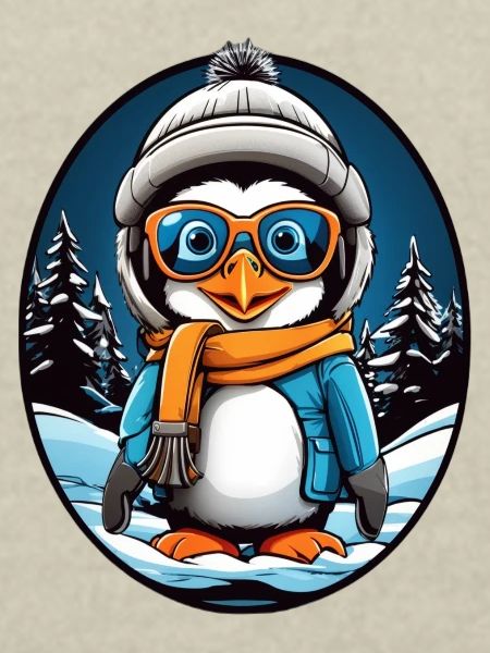 Süßer Pinguin