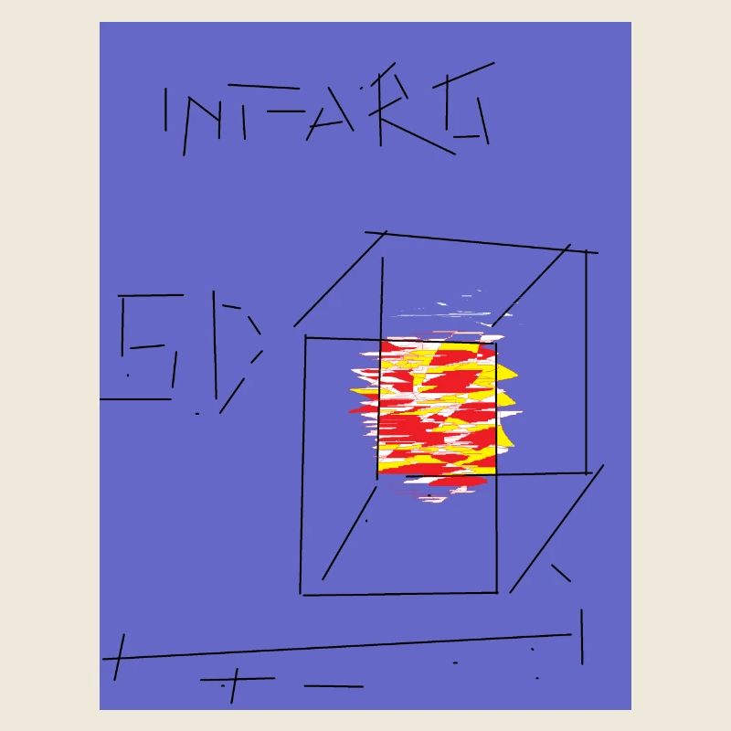 Kubische Flammengrafik