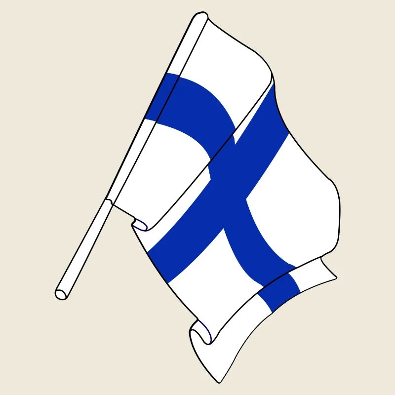 Flagge von Finnland