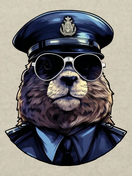 Marmot Policeman