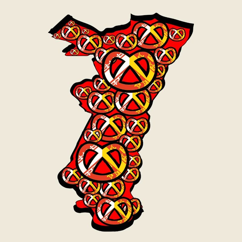 Alsace region Pretzel Blason
