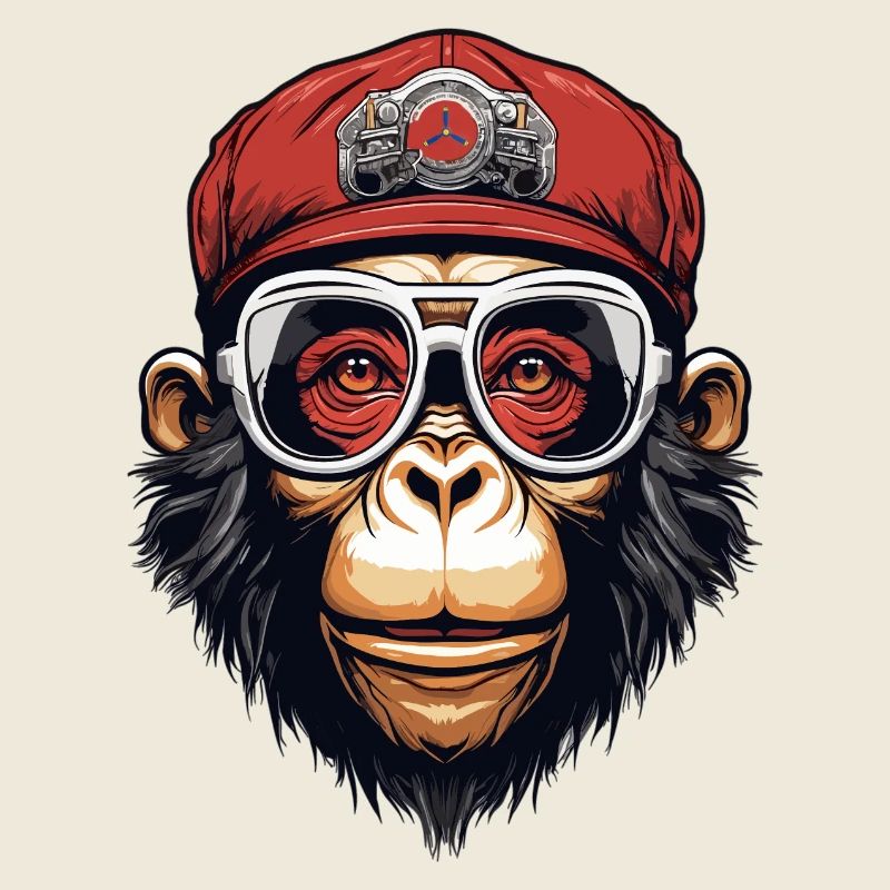 Cooler Affe