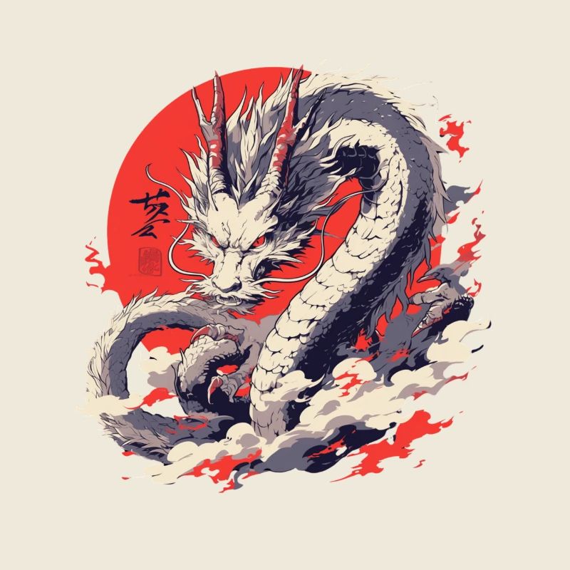 Dragon blanc chinois