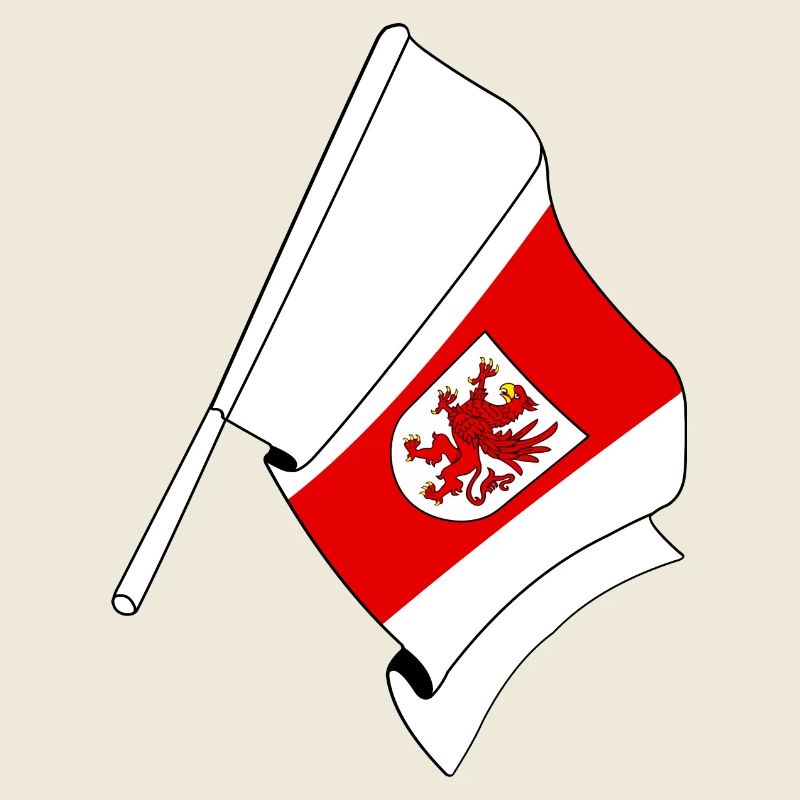 Drapeau : Poméranie occidentale, Pologne