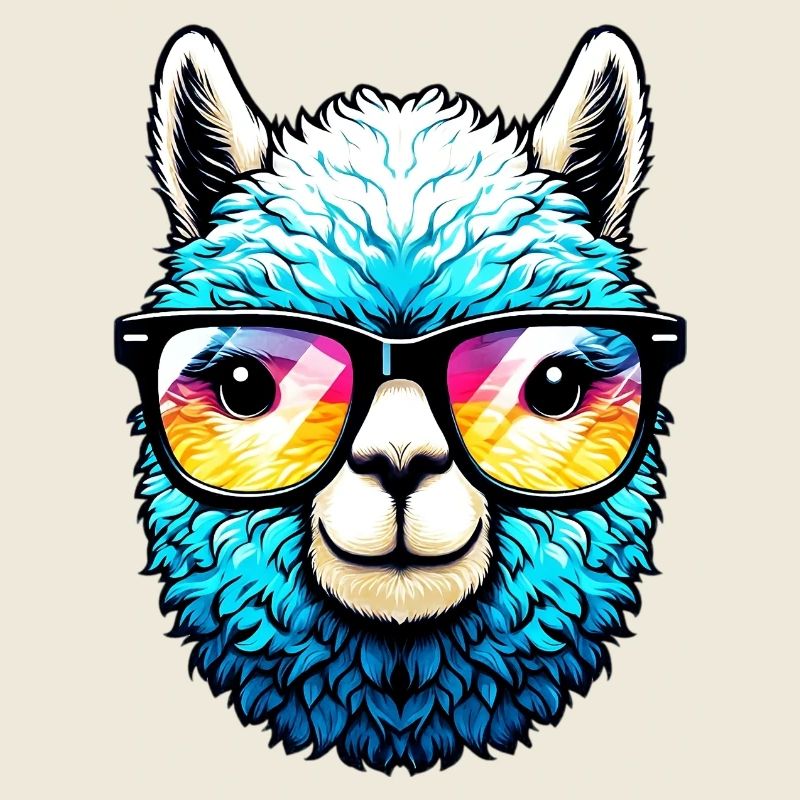 Alpaca with Sunglasses