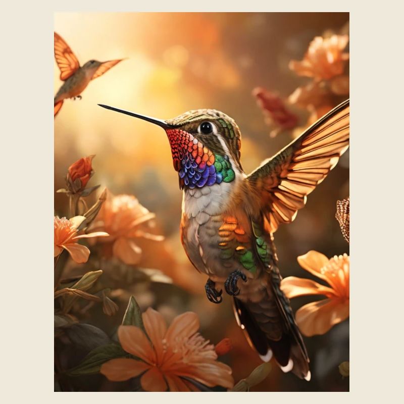 Kolibri im Flug