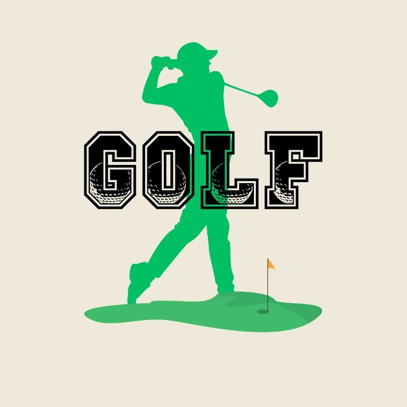 T-shirt de golf élégant Swing Silhouette Golfer Gift