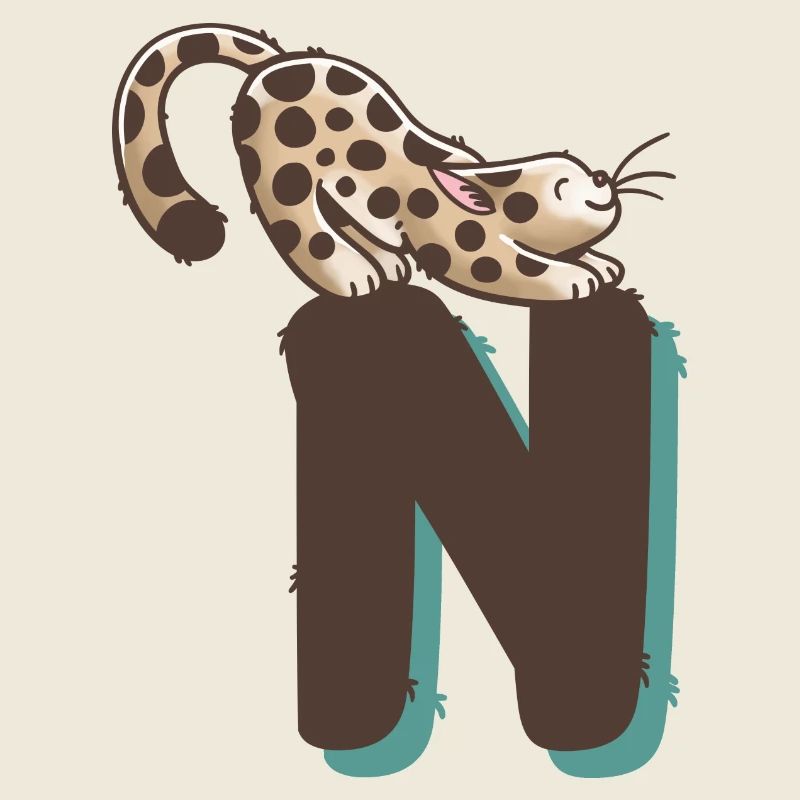Cat Letter N