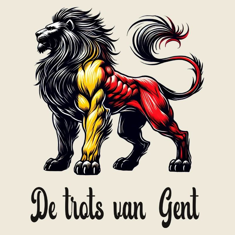 Motif du drapeau lion de Gand