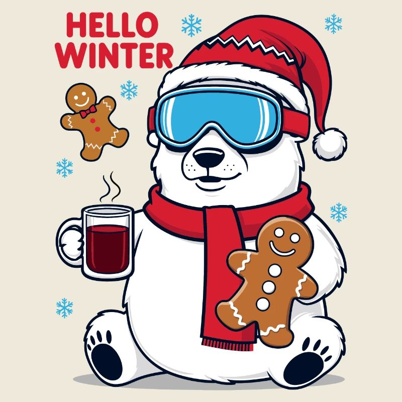 Eisbär mit Lebkuchen