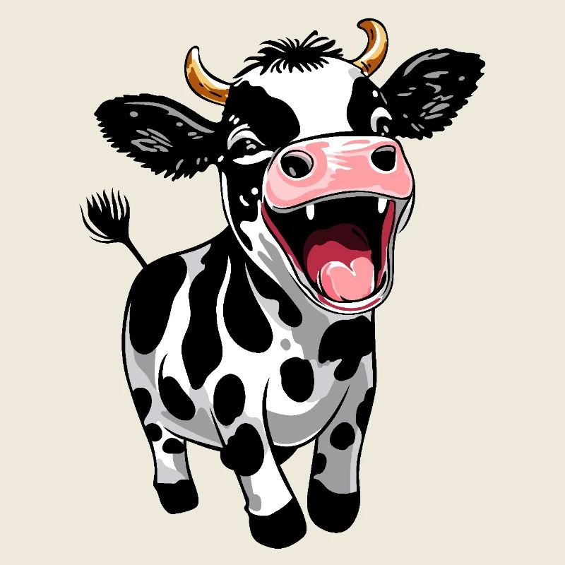 Süßes Kälbchen Kalb Lustiges Bauernhof Design