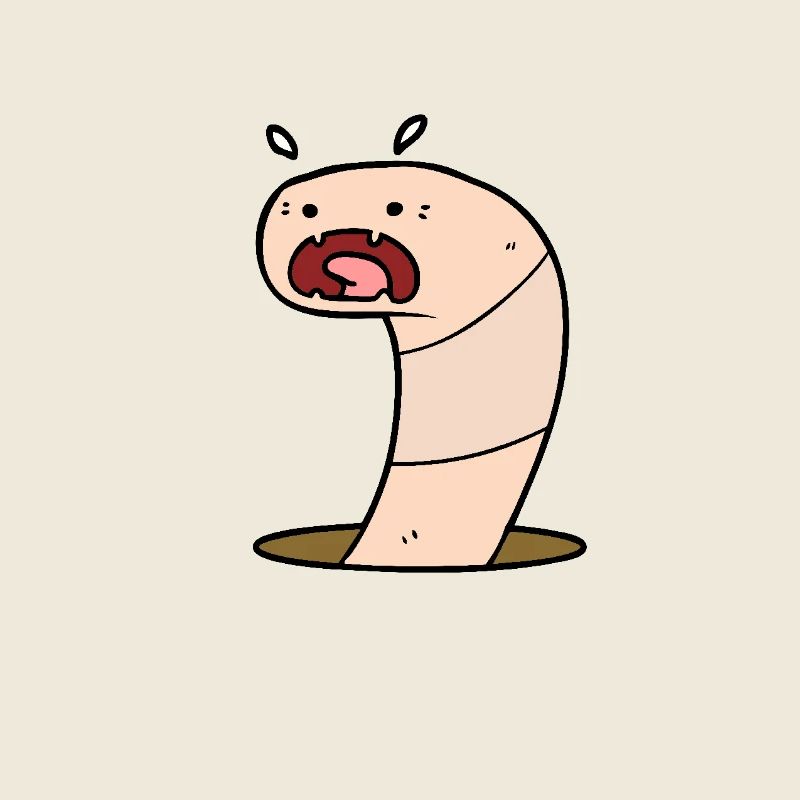 Beweglicher Wurm