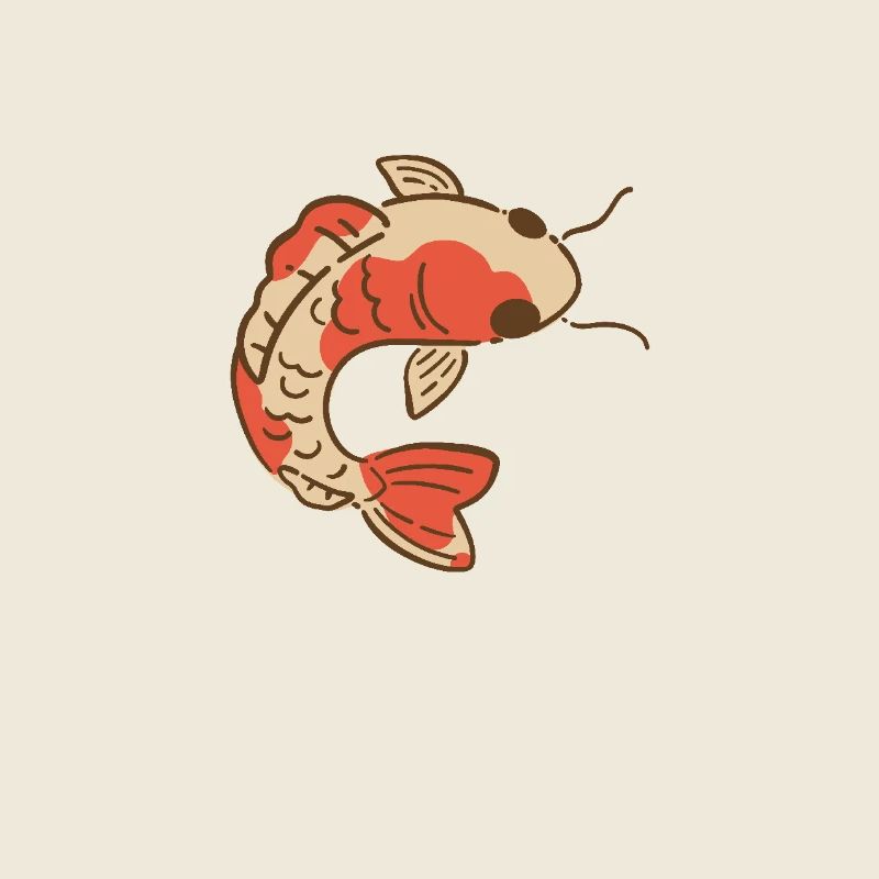 Carpe Koi élégante