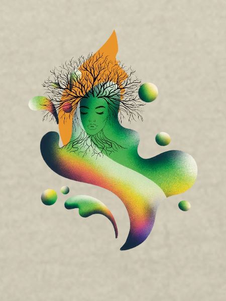 Baumgeist Regenbogenblüte