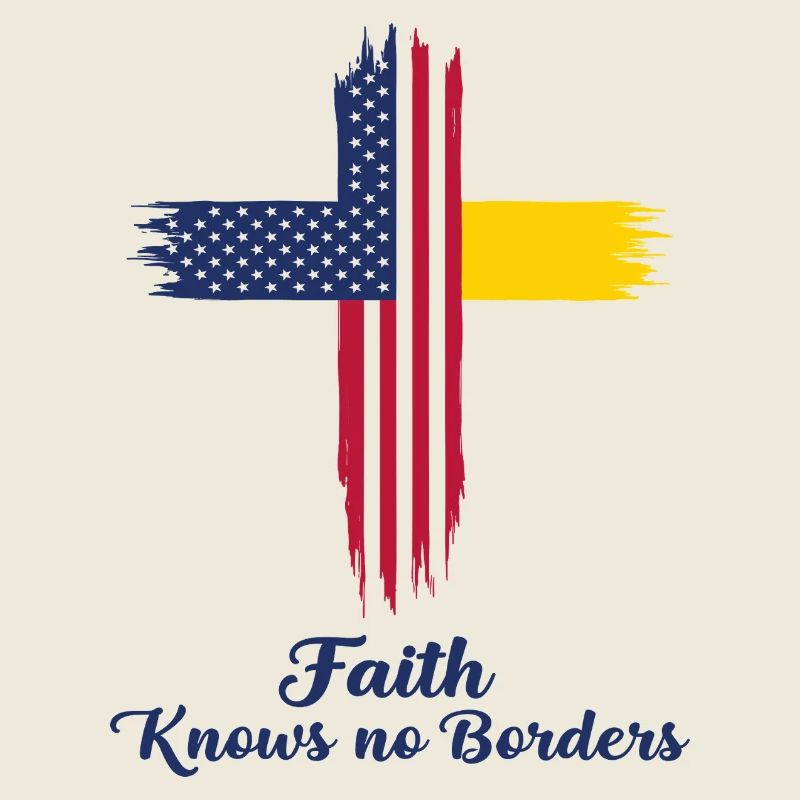 Drapeau américain et du Vatican