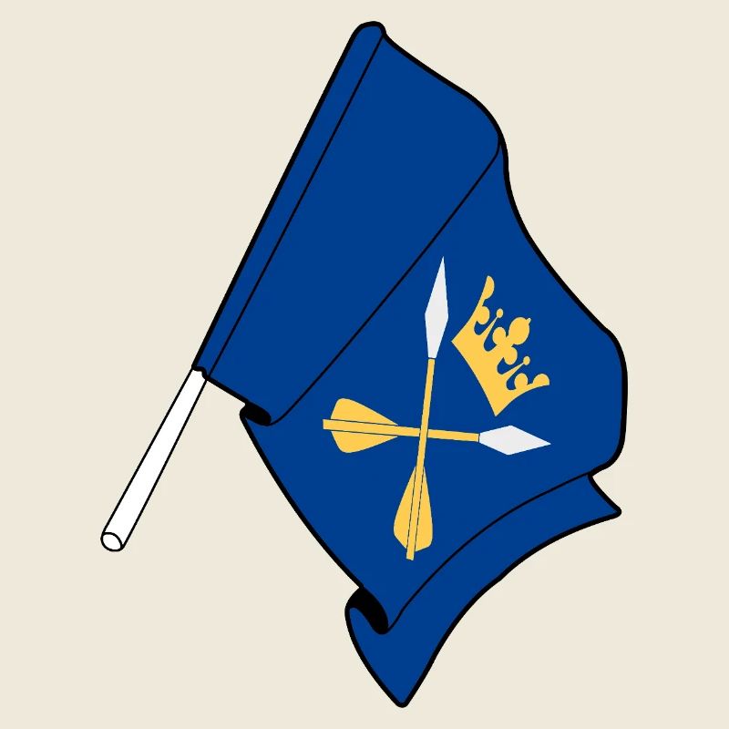 Dalécarlie, Suède – Drapeau du Cœur