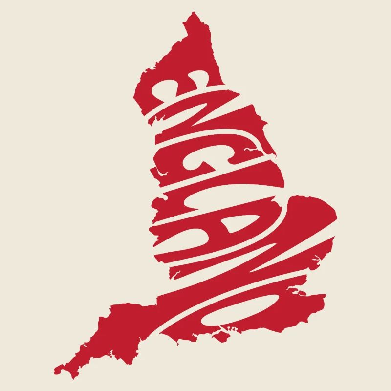 Red Map of England