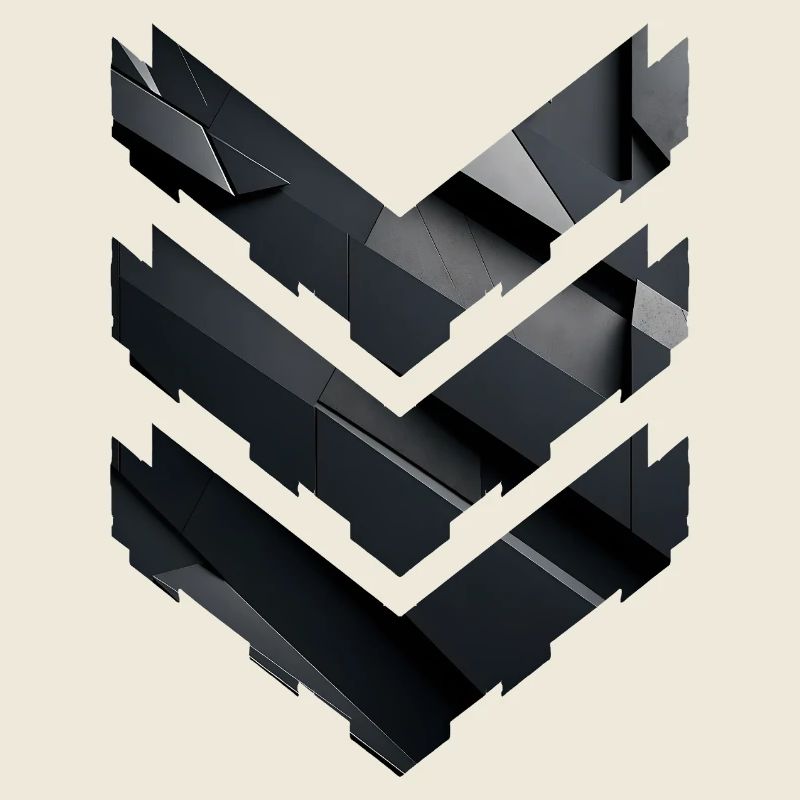 Abstract Black Geometric Pattern
