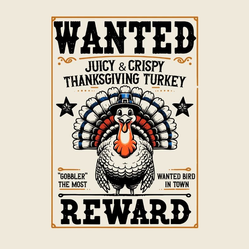 Western Turkey Rewind Illustrated Poster