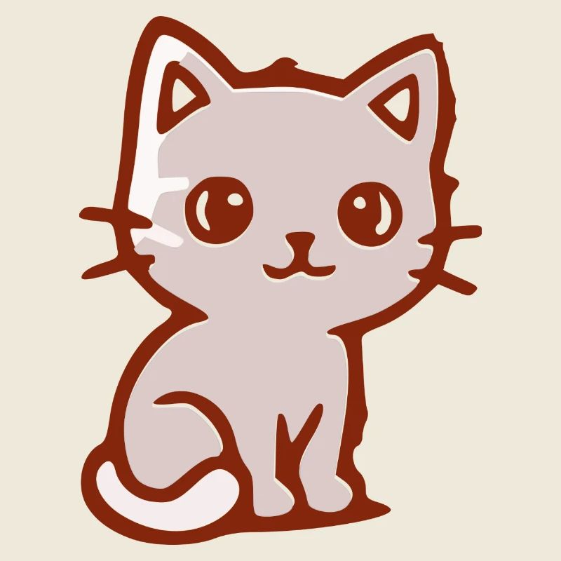 Illustration de chat mignon pour les enfants