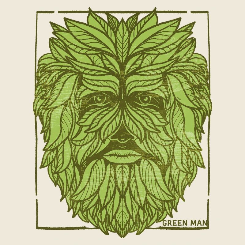 Conception de visage d'arbre mystique