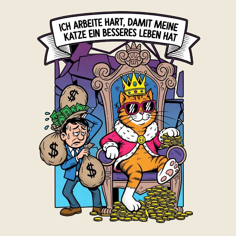 Roi des chats avec puissance et luxe