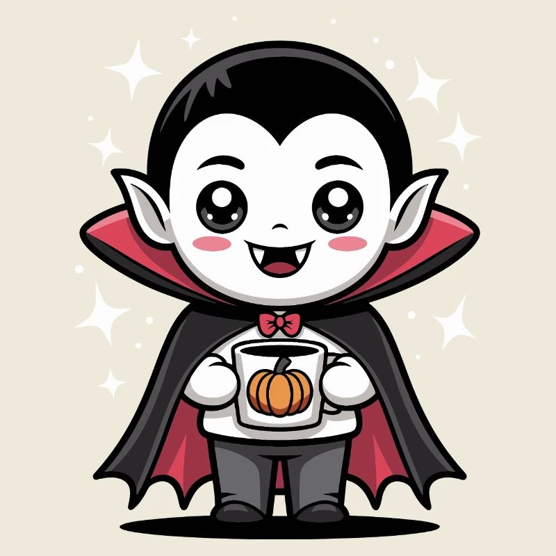 Kürbis Vampir Halloween Design