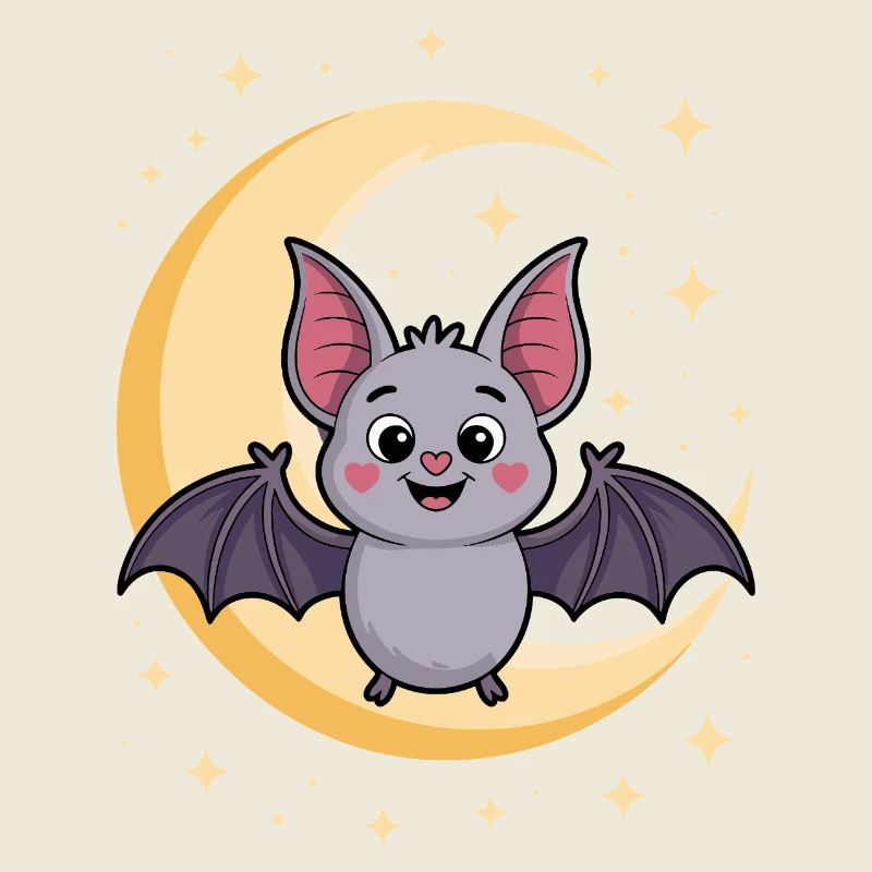Nocturnal Bat Cat Design