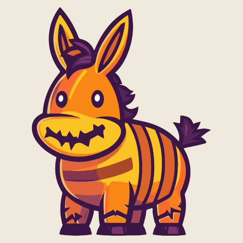Âne Halloween Bande dessinée drôle