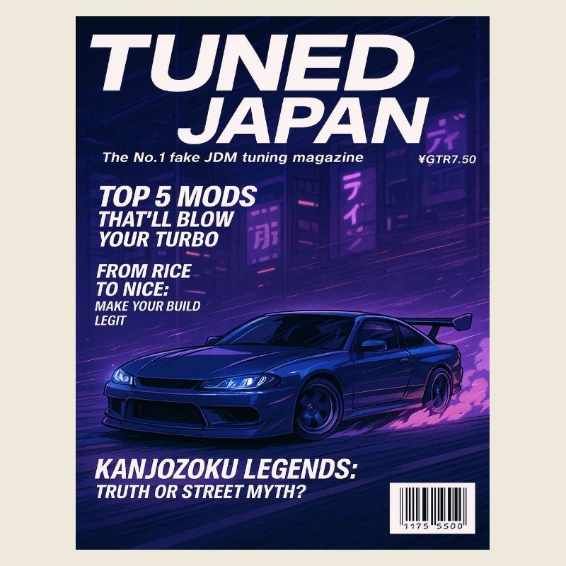 Couverture du magazine Tuned Japan Neon Car
