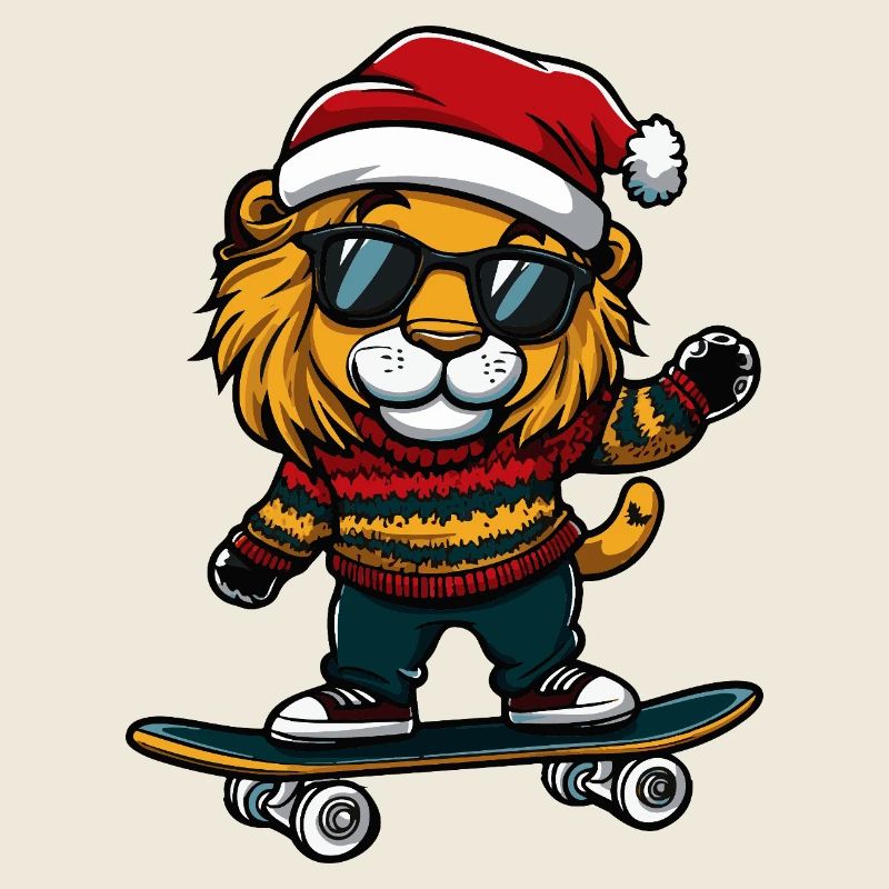 Lion Noël Drôle