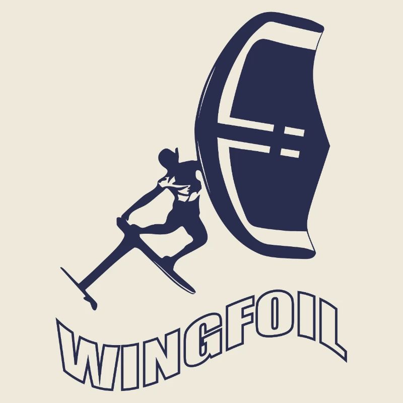 Windfoil Surfer Silhouette