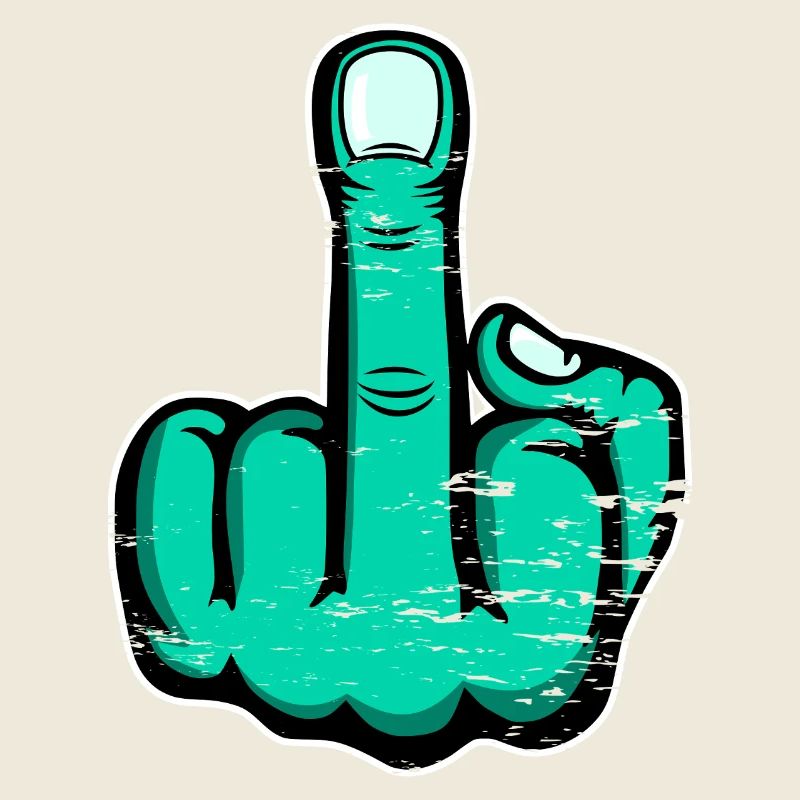 Majeur Stinky Finger Design Vert utilisé