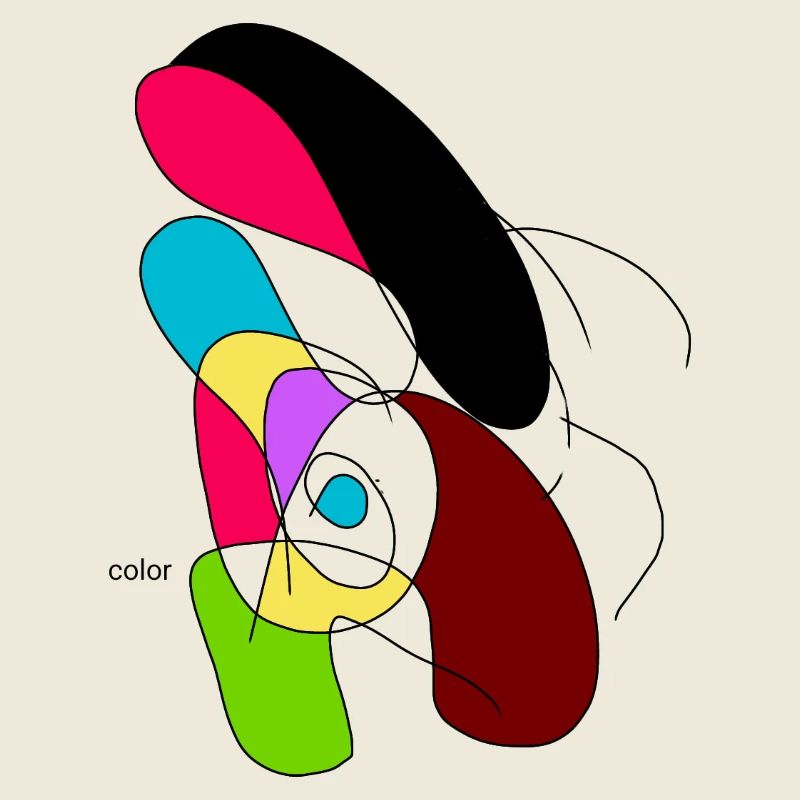 Perroquet abstrait coloré