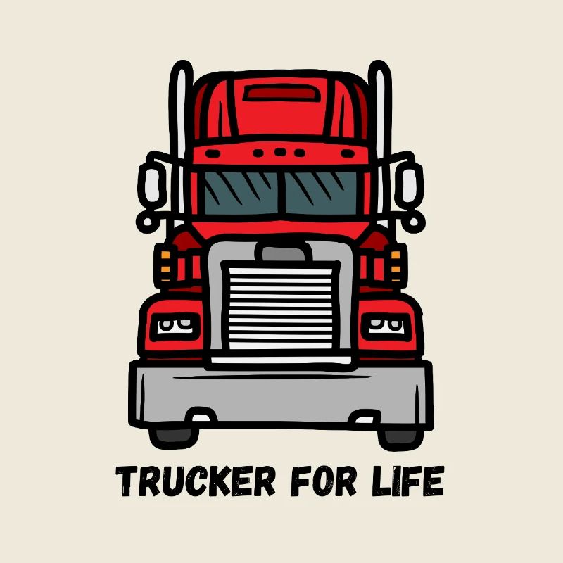 Frontal Truck Illustration