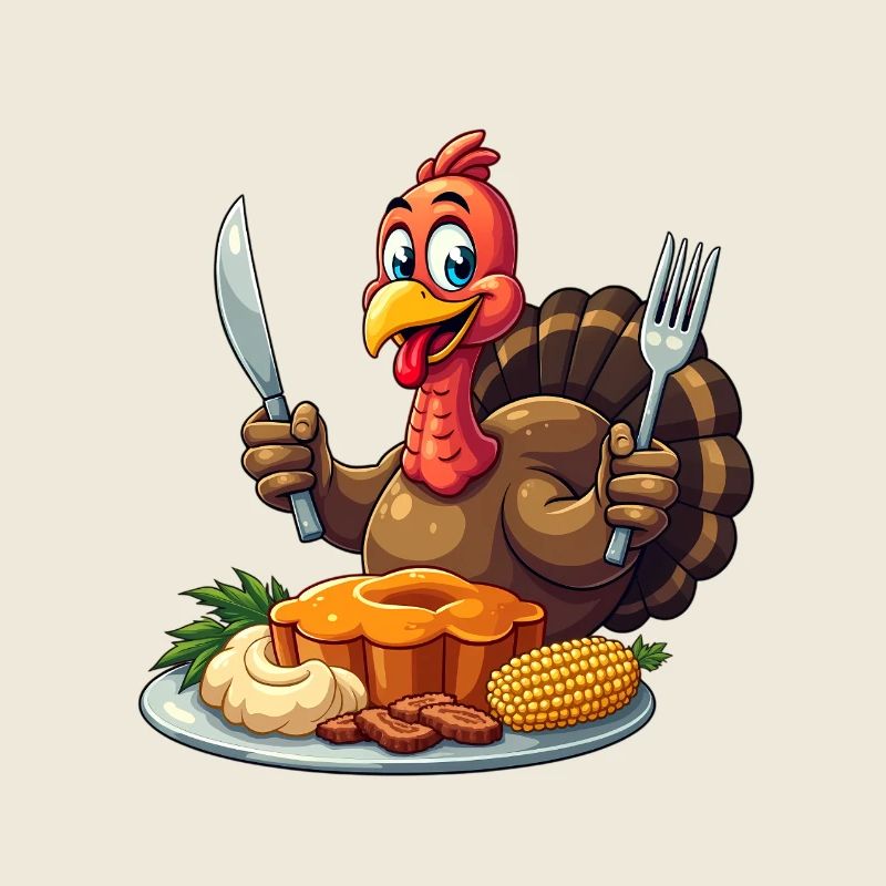 Thanksgiving Drôle Dinde de Thanksgiving