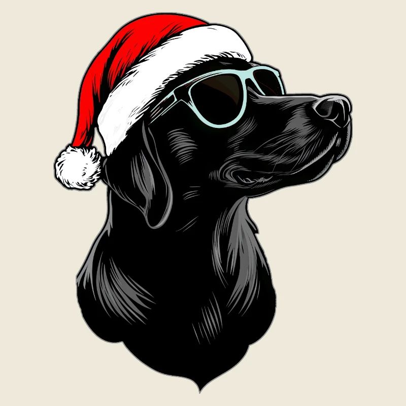 Hunde Weihnachten / Weihnachtsmann Hund