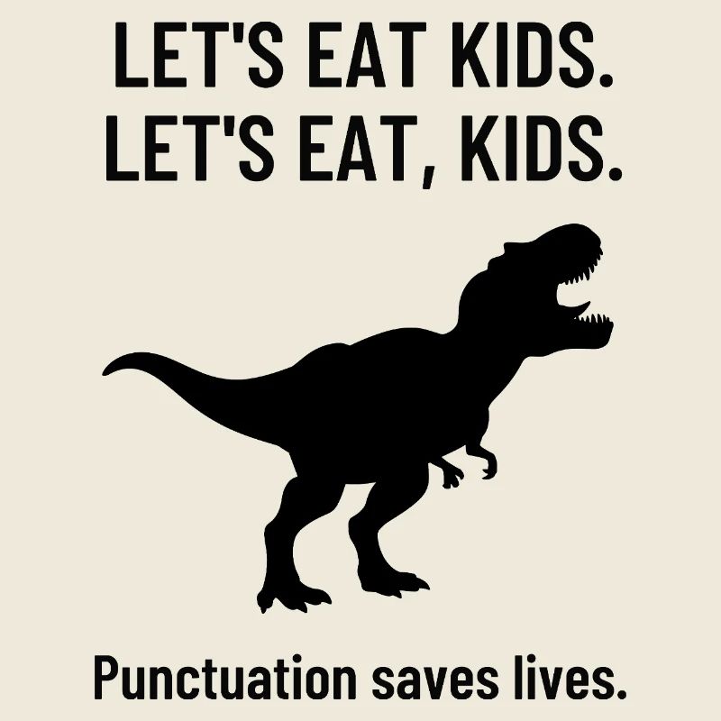 Professeur d’anglais Funny Grammar High School T-Rex