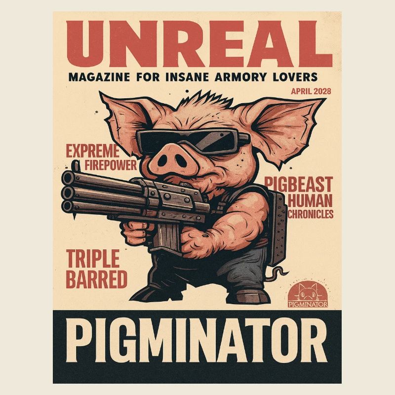 Enveloppe rétro d’arme Pigminator