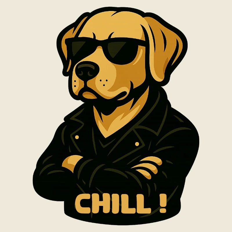 Labrador cool avec lunettes de soleil – Relax