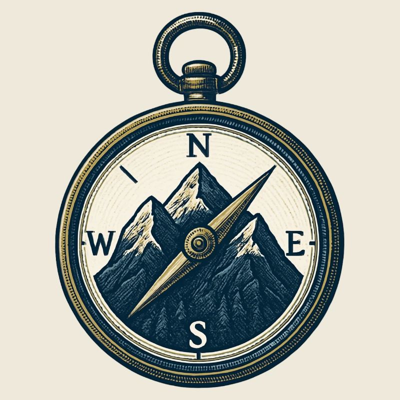Compass Mountain Trek Azimut Hiking Gift