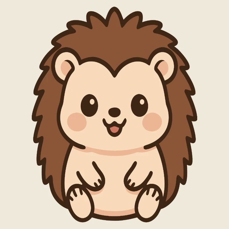 Kuscheliger Igel Kawaii