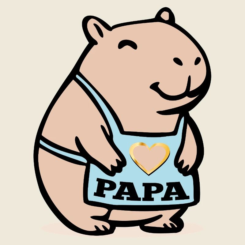 Capybara Papa Wasserschweine