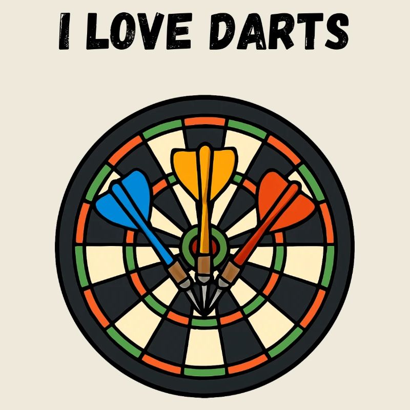 Kunstvolles Dartboard Motiv