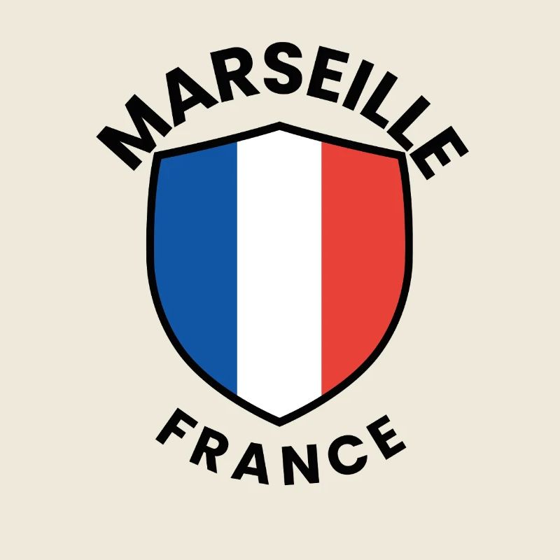 Marseille-Flaggenschild