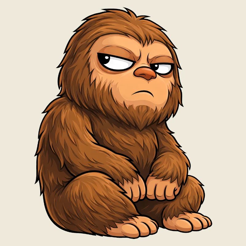 Humour drôle de Monstre Sasquatch Bigfoot