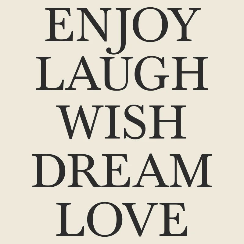 Positive Lebensweisheiten Typo Poster
