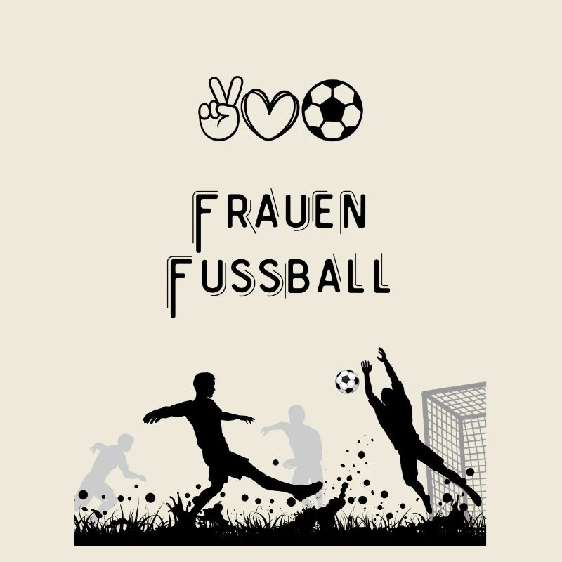 Fußballsilhouette vor dem Tor