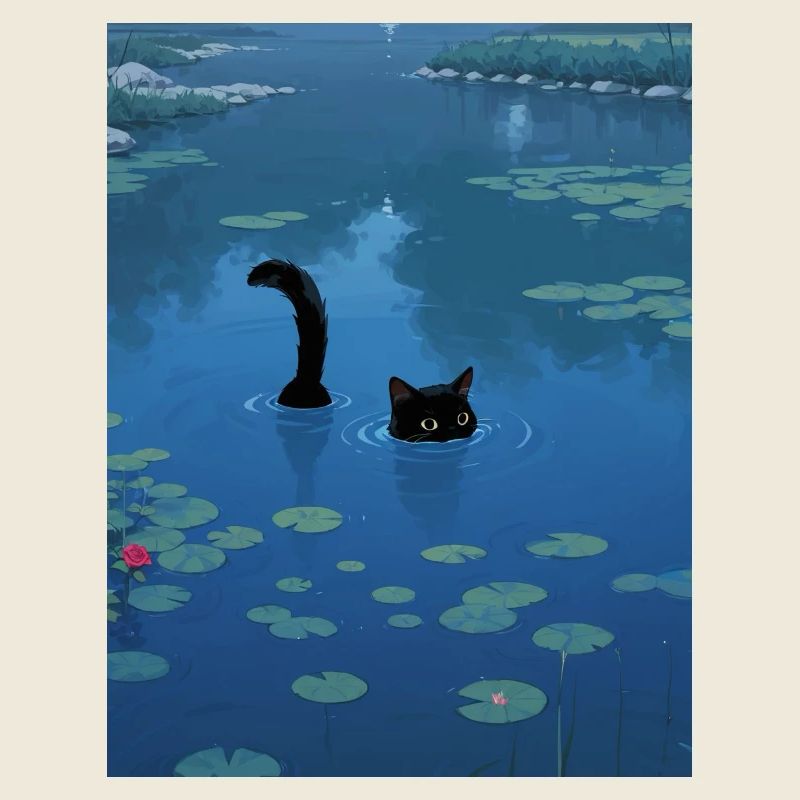 MonCat Nénuphar Impressio Mon Chat le nénuphar