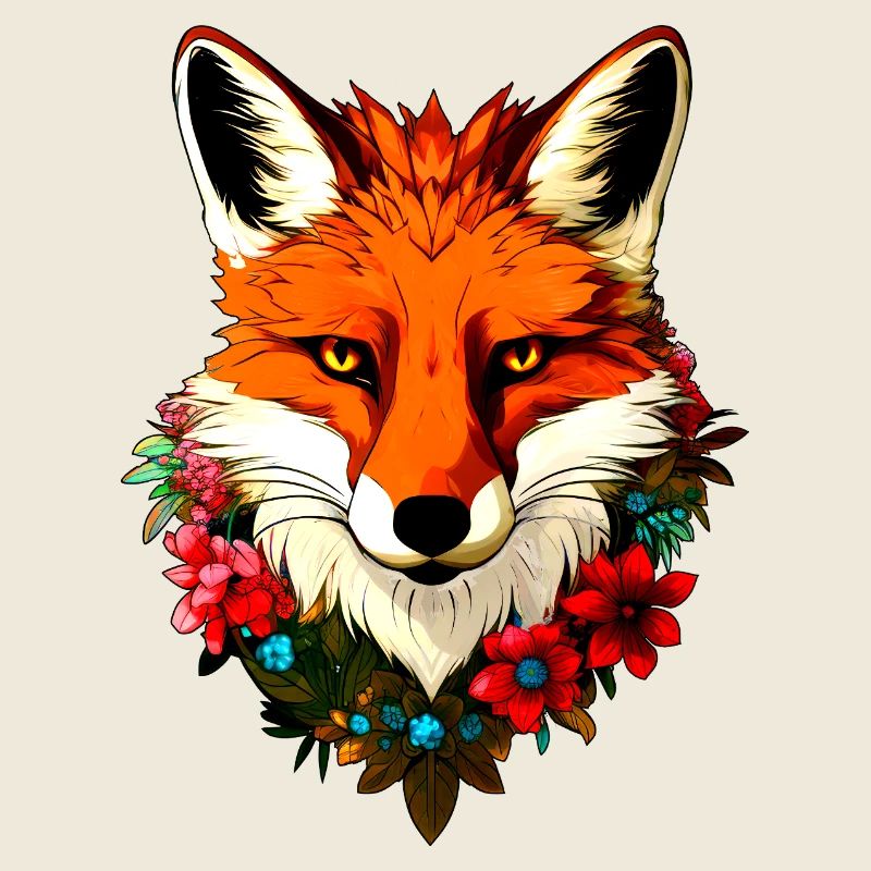 Fleurs de style renard